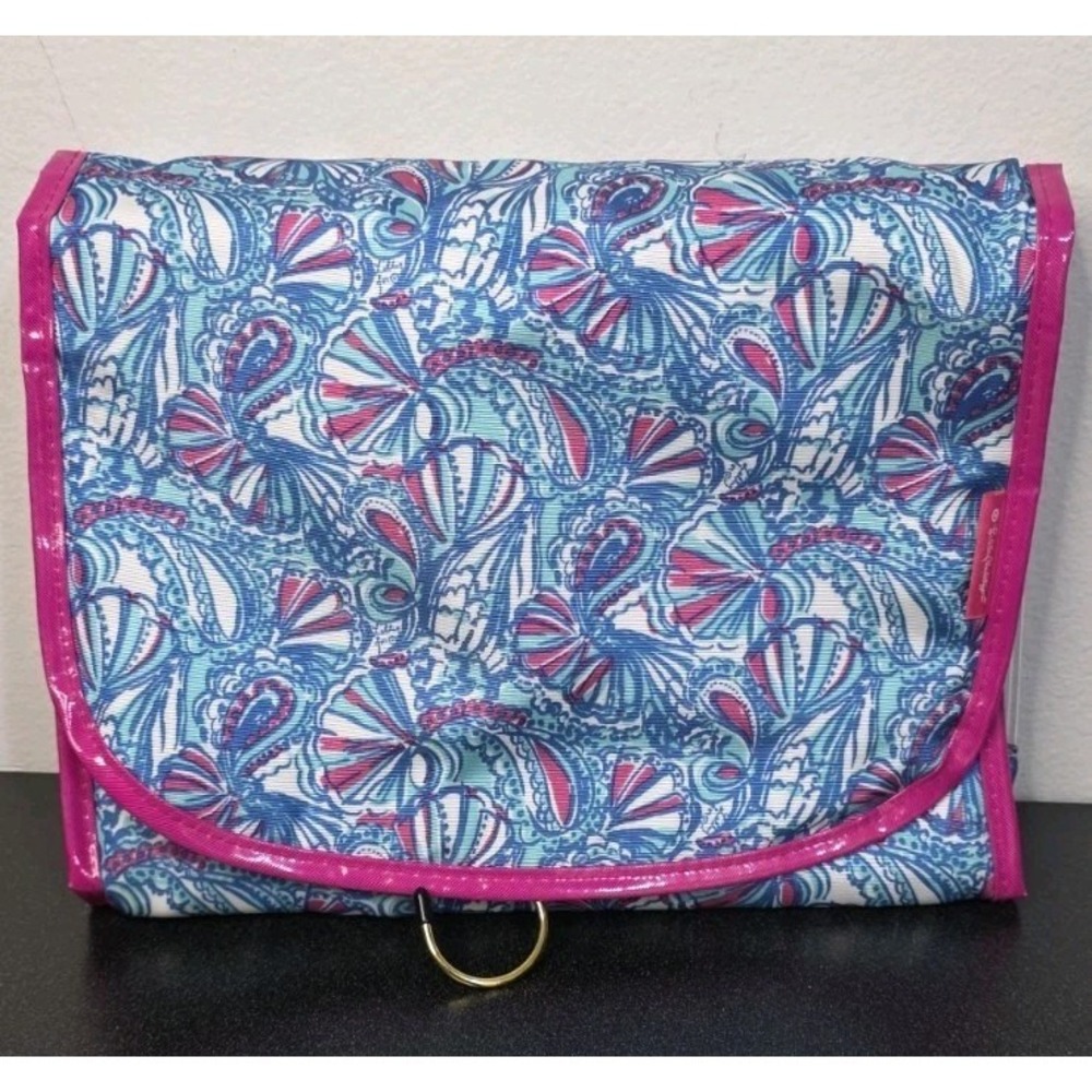 Lilly Pulitzer Target Hanging Cosmetic Bag‎ Valet Travel My Fans Makeup Toiletry